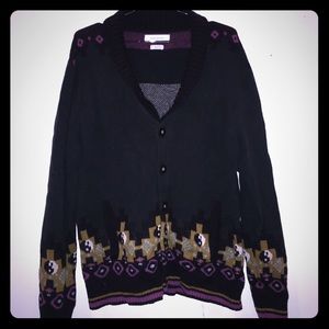 UO Men’s Knit Cardigan with Pattern